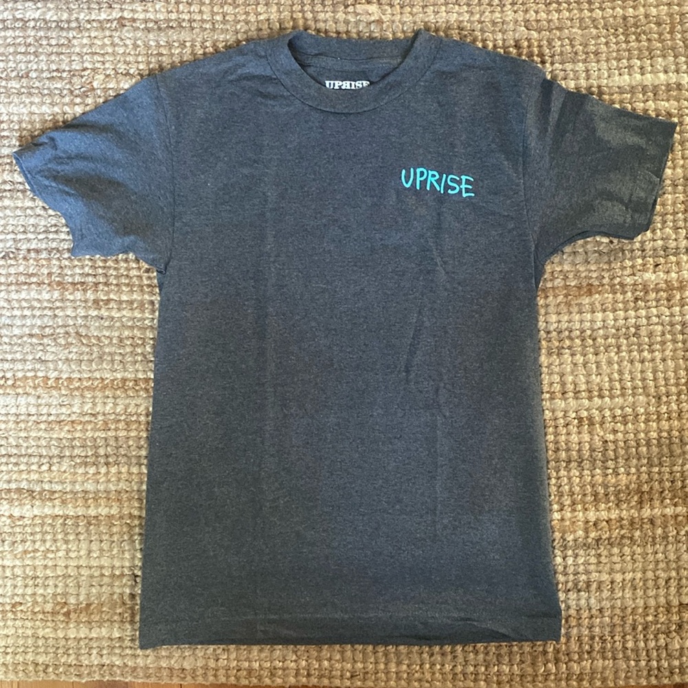 UNISEX SZ S GONZ DESIGN FOR UPRISE CHICAGO GRAY TSHIRT